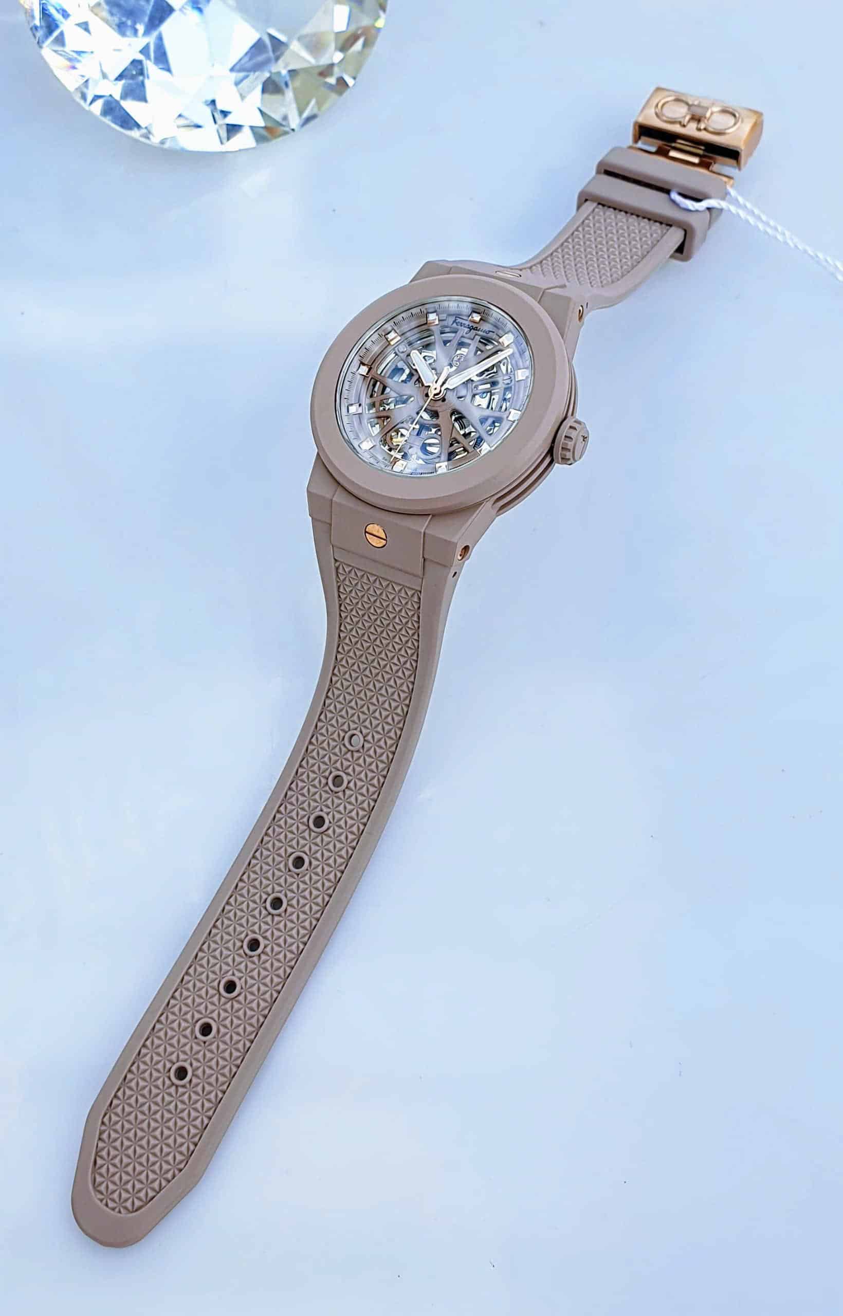 Salvatore Ferragamo F-80 Skeleton Ecoceramic SFKG00123