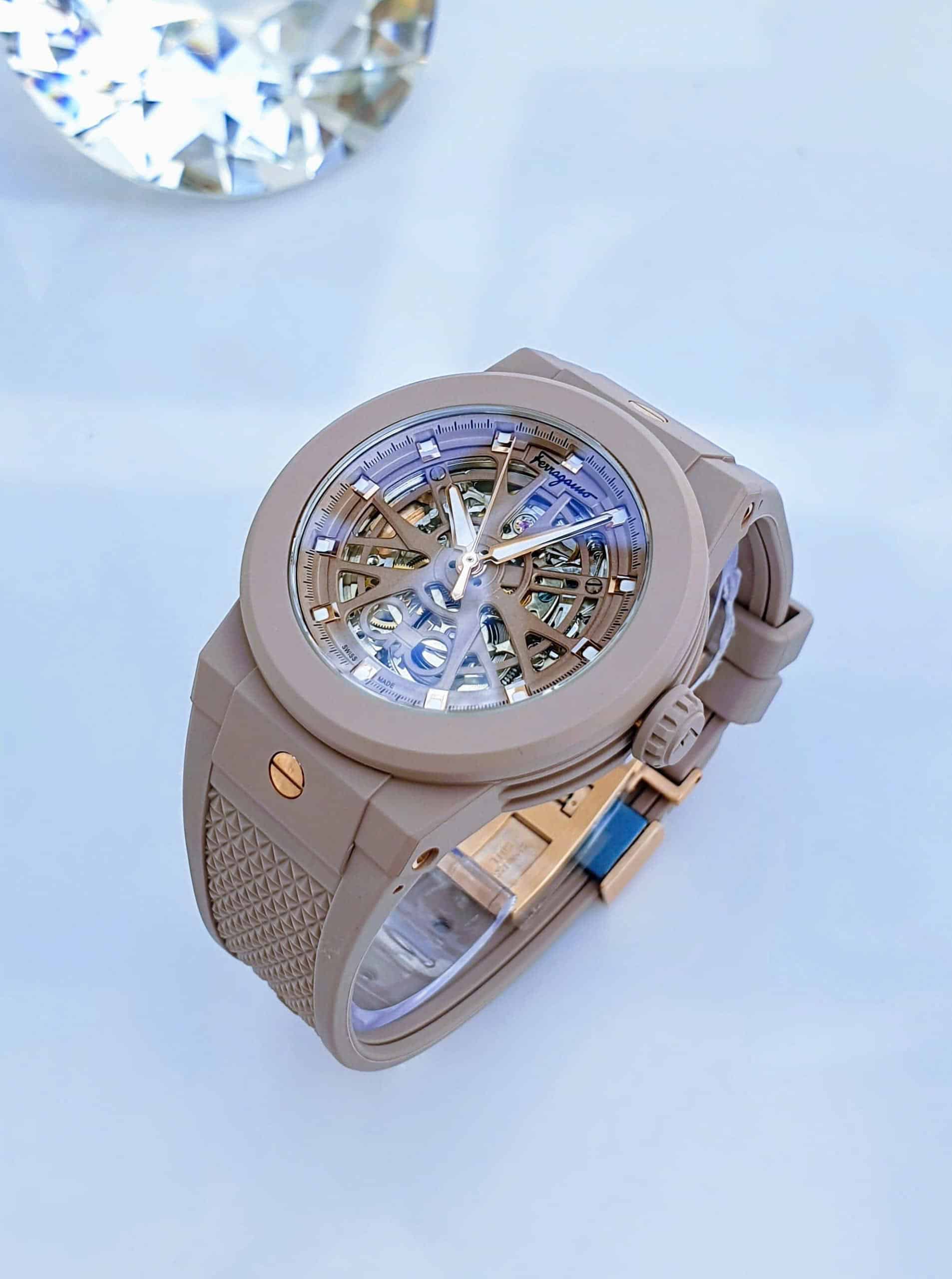 Salvatore Ferragamo F-80 Skeleton Ecoceramic SFKG00123