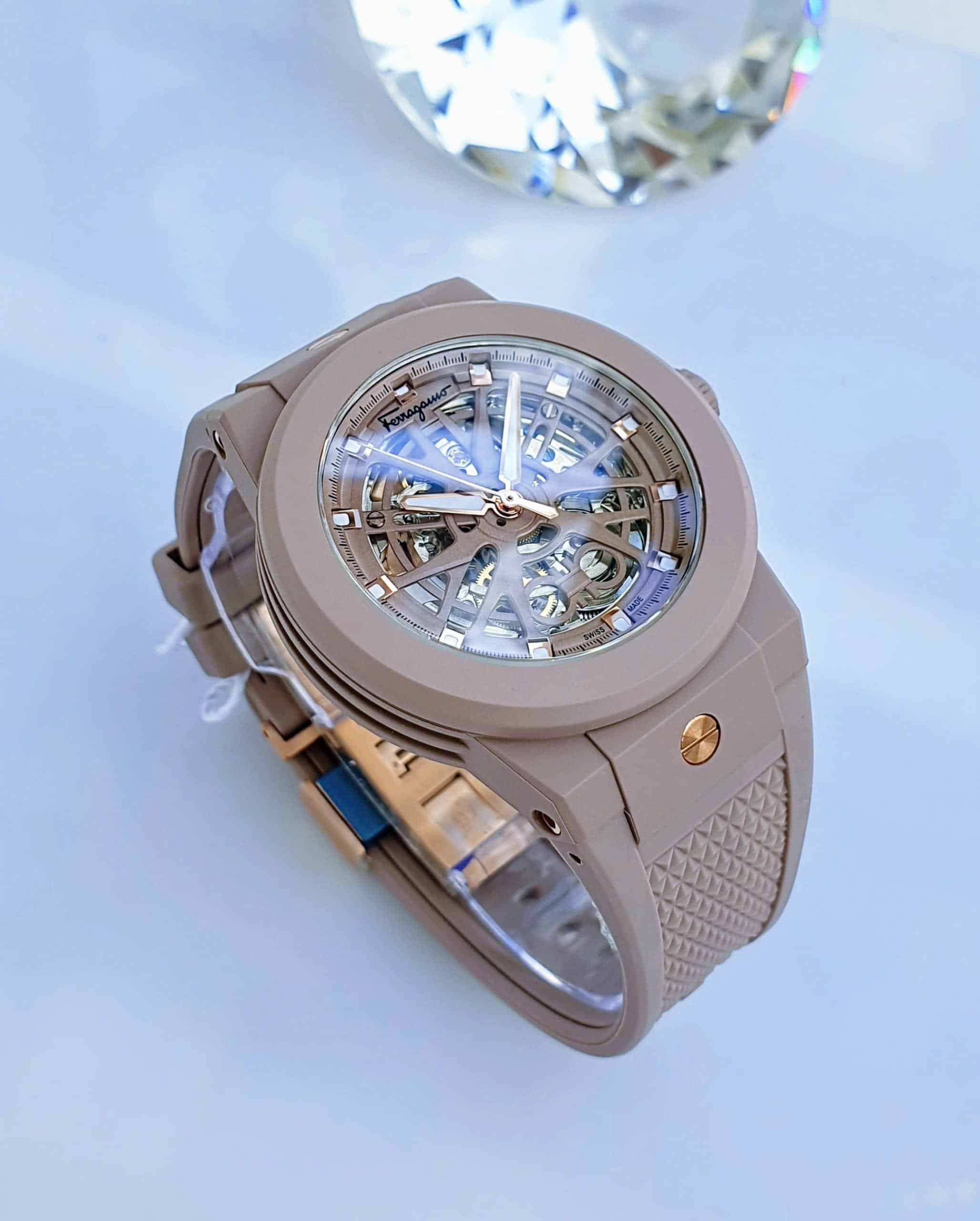Salvatore Ferragamo F-80 Skeleton Ecoceramic SFKG00123