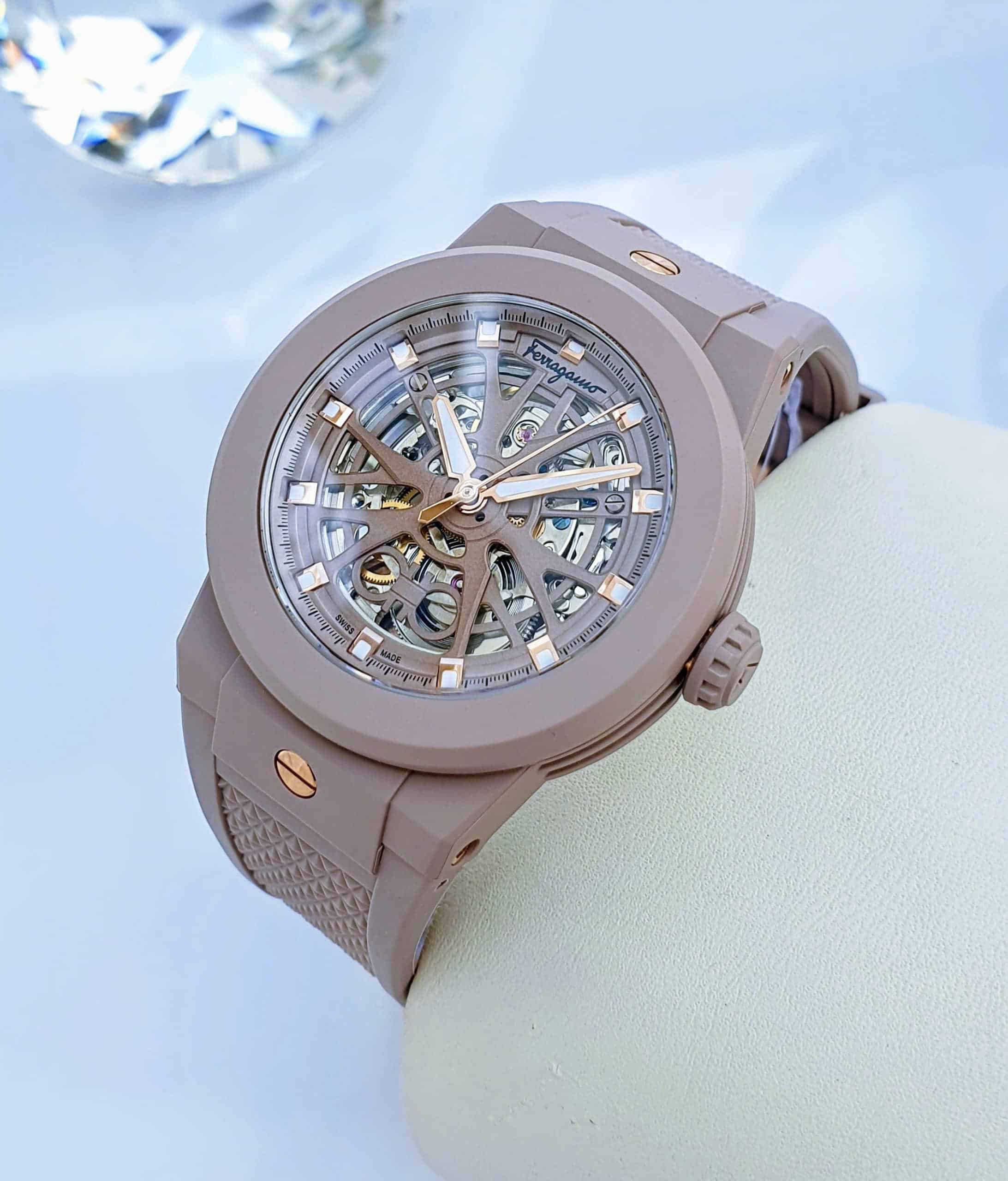 Salvatore Ferragamo F-80 Skeleton Ecoceramic SFKG00123