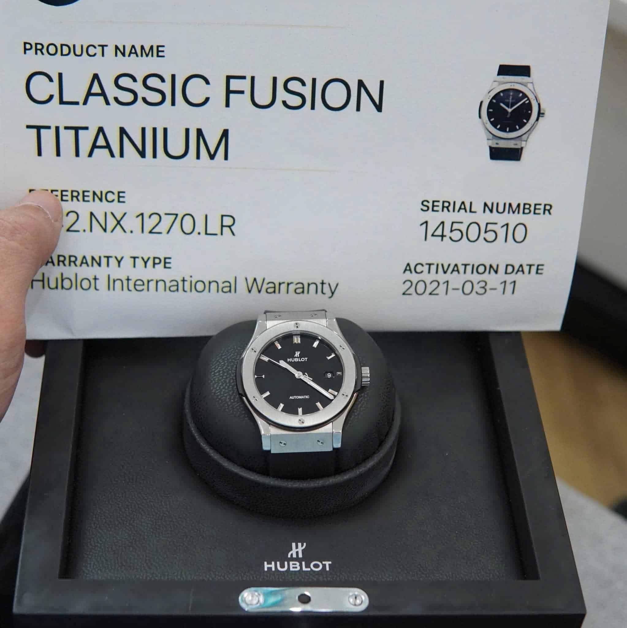 Hublot Classic Fusion Titanium 42mm