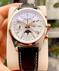 Longines Conquest Moonphase Chronograph Demi 18K L2.798.5.72.3