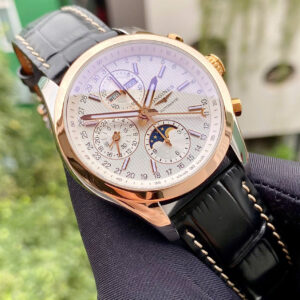 Longines Conquest Moonphase Chronograph Demi 18K L2.798.5.72.3