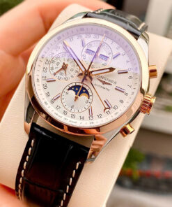 Longines Conquest Moonphase Chronograph Demi 18K L2.798.5.72.3