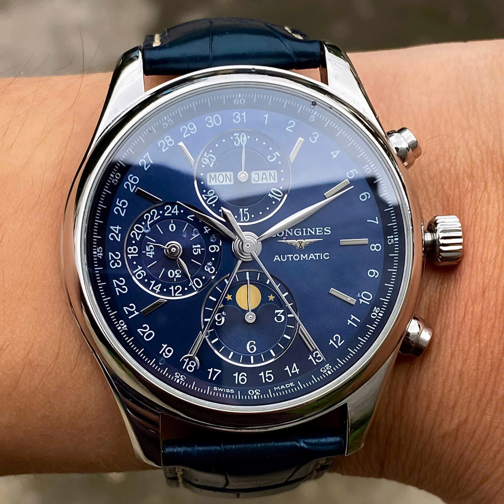 Longines Master Moonphase Chronograph L2.773.4.92.0